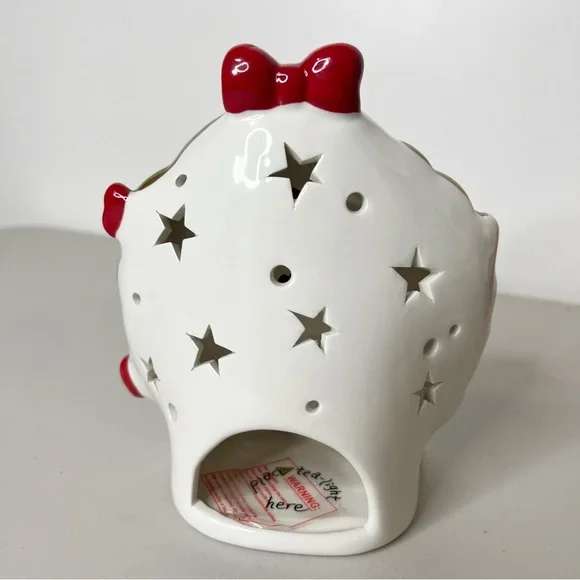 Hello Kitty Christmas Wreath Tea-light Holder Ceramic - Picture 3 of 5